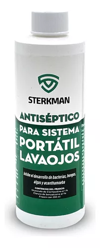 Antiséptico de 200 ml para lavaojos portatil Mod. SSTK200 Mca. Sterkman