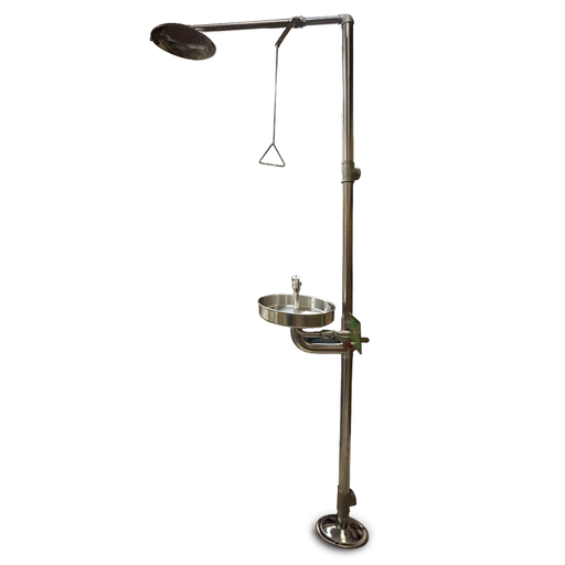 [6610] Regadera con lavaojos de acero inoxidable modelo 6610  marca Sterkman 